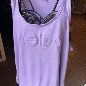 Bebe Women's Purple Tank Top